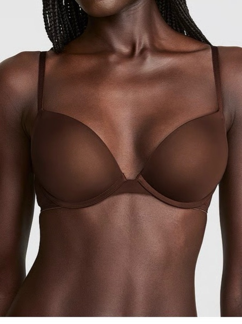 Victoria's Secret PINK Wear Everywhere™ Super Push-Up Bra Ganache 38B New
